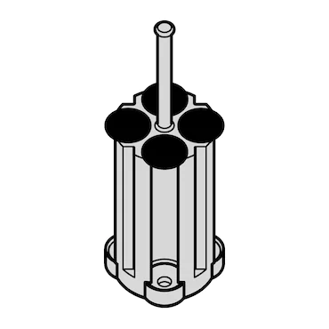 Adapter for 4x round-bottom tubes in Rotor A-4-38 image