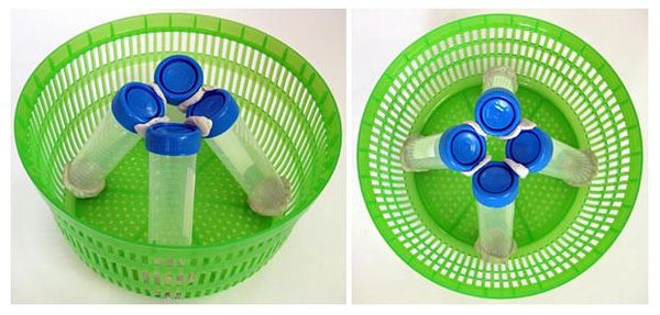 Salad spinner tubes.